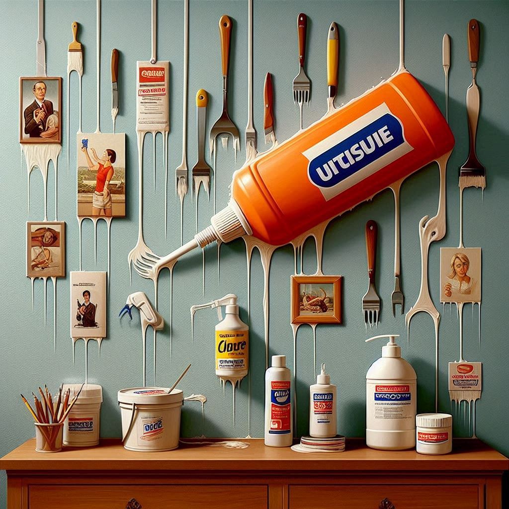 how to remove glue from walls